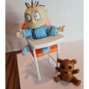 Tommy Pickles collectible Rugrats 1997 High Chair 1998 Teddy Bear Nickelodeon